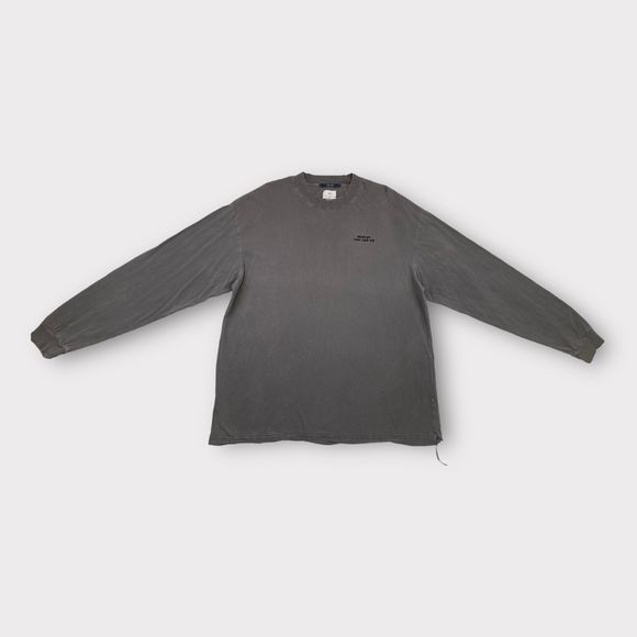 Ksubi Men's 2XL Gray Crew Neck T Shirt Long Sleeve Embroidered Logo LIMITED - Picture 5 of 16